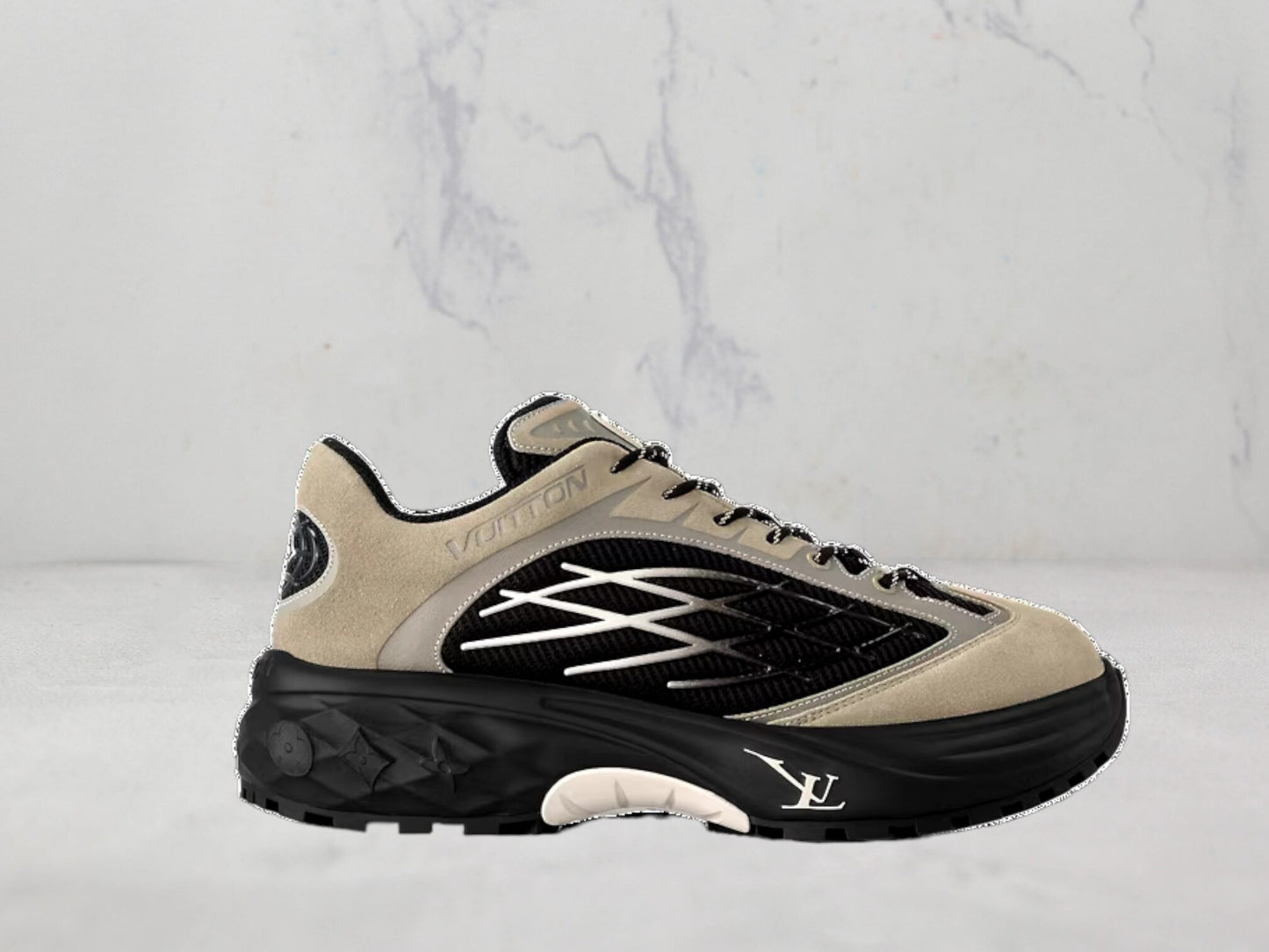 Louis Vuitton à lacets LV Discovery - Beige