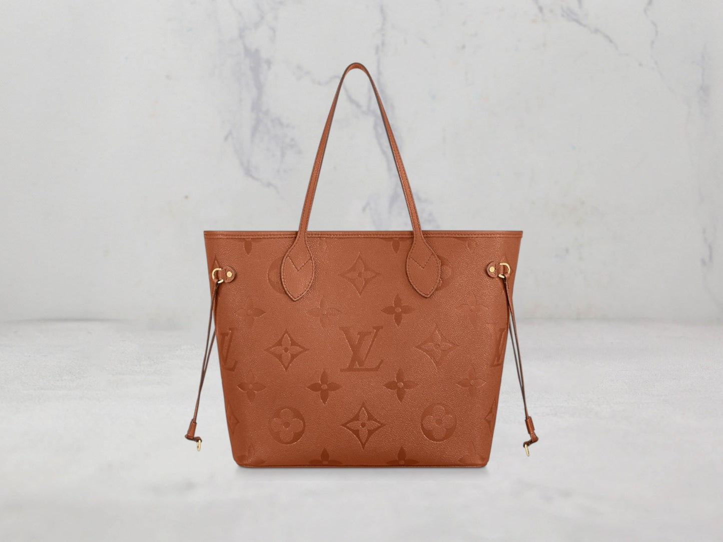 Louis Vuitton – SAC NEVERFULL MM cuir Monogram Empreinte