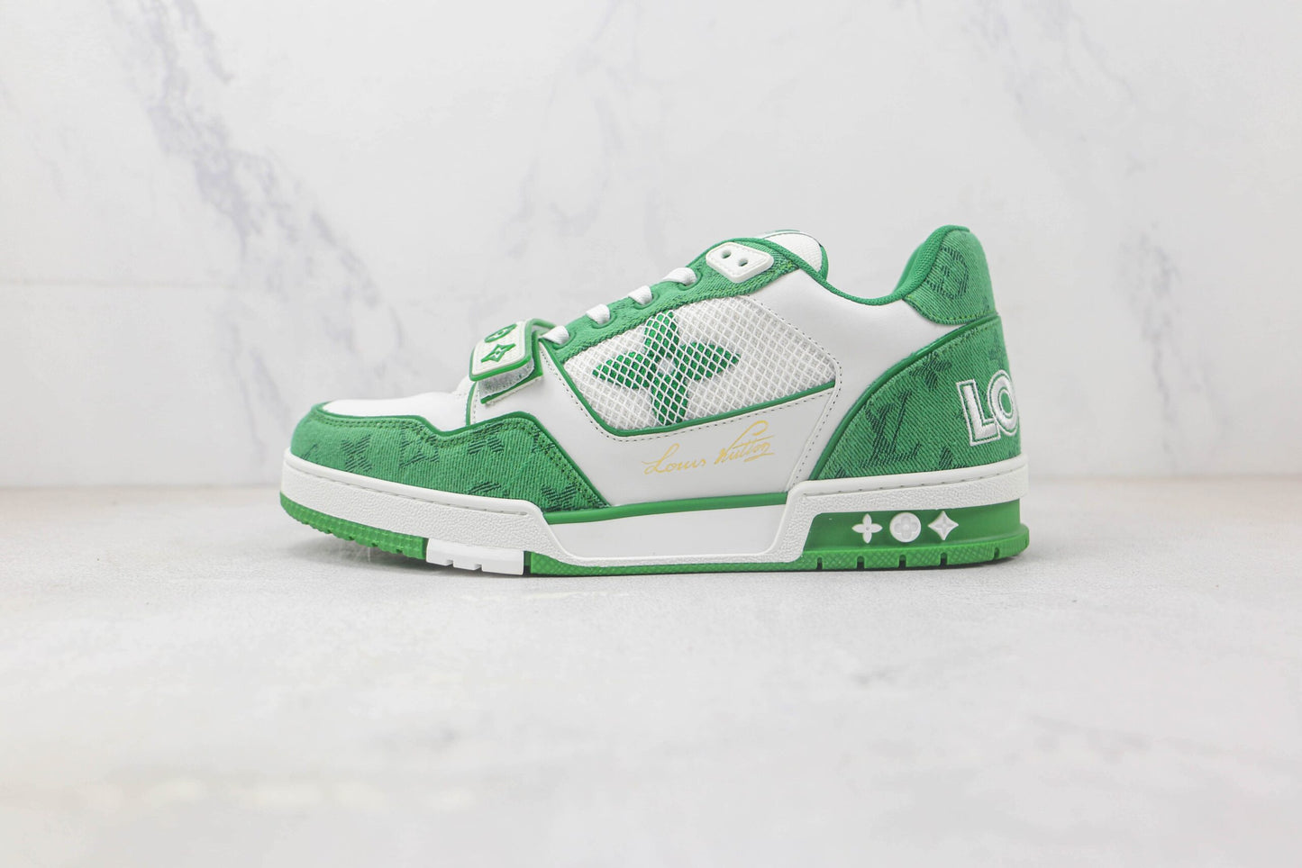 Louis Vuitton Trainer Monogram Denim - Vert