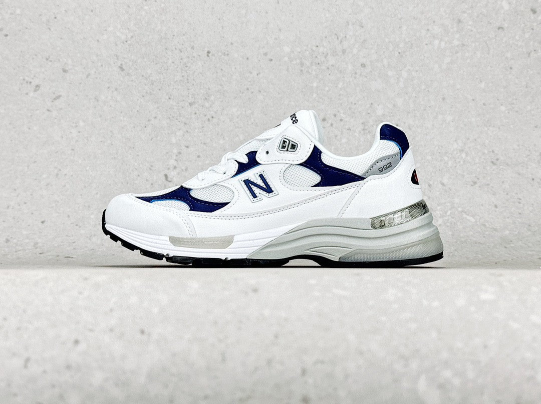 New Balance 992 - Blanc / Bleu Marine
