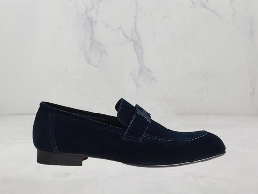 Hermes Mocassins Paris - Bleu marine