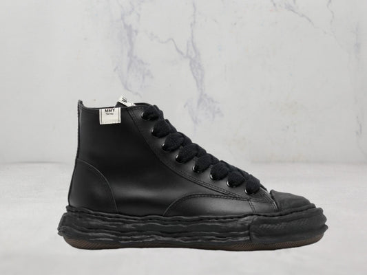 Mihara Yasuhiro Montantes Peterson23 Cuir - Noir