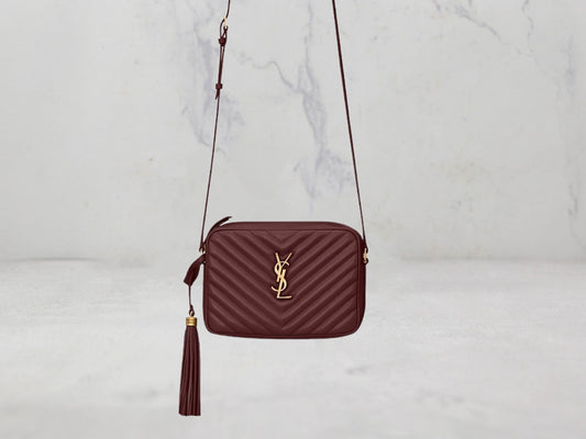 SAC Saint Laurent LOU CAMERA BAG MATELASSÉ - Marron