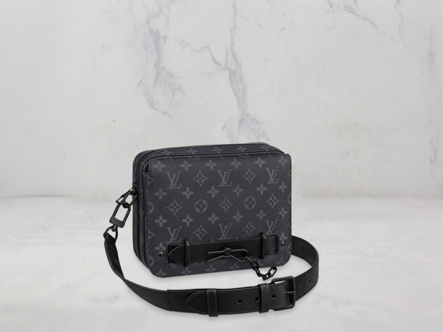 Louis Vuitton &#8211; SAC STEAMER MESSENGER toile Monogram Éclipse