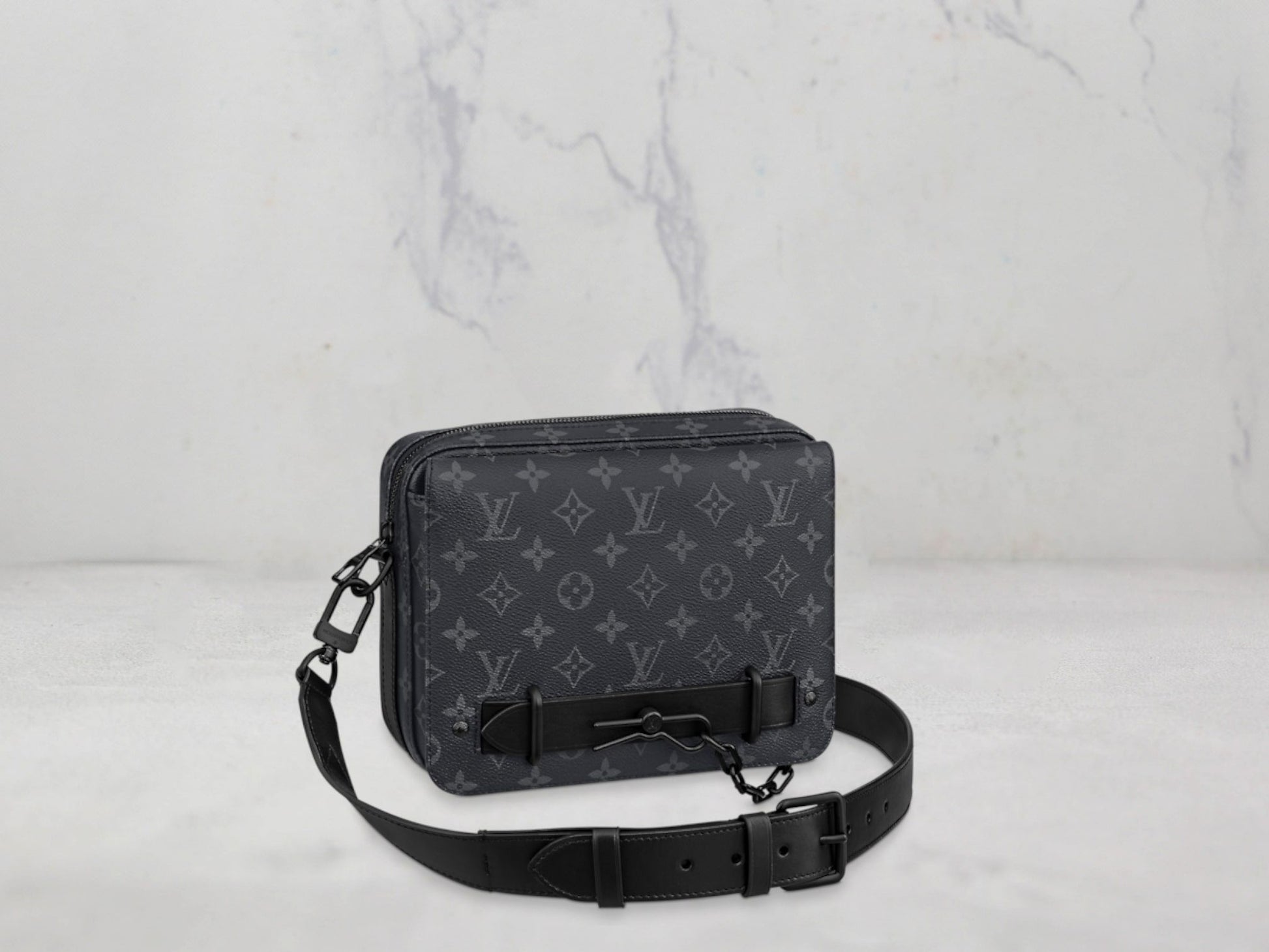 Louis Vuitton &#8211; SAC STEAMER MESSENGER toile Monogram Éclipse