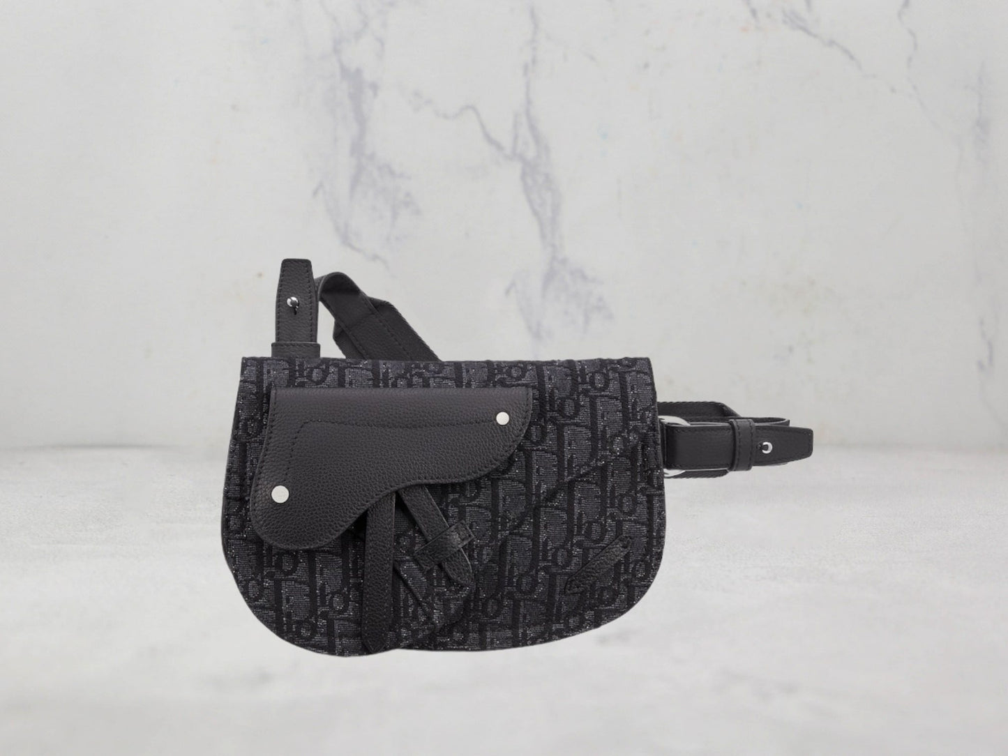 POCHETTE DIOR SADDLE Toile jacquard