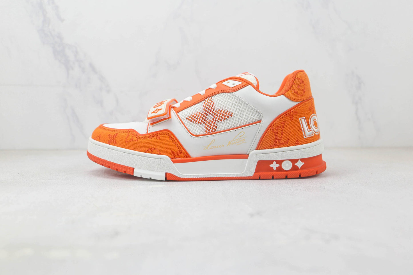 Louis Vuitton Trainer Monogram Denim - Orange