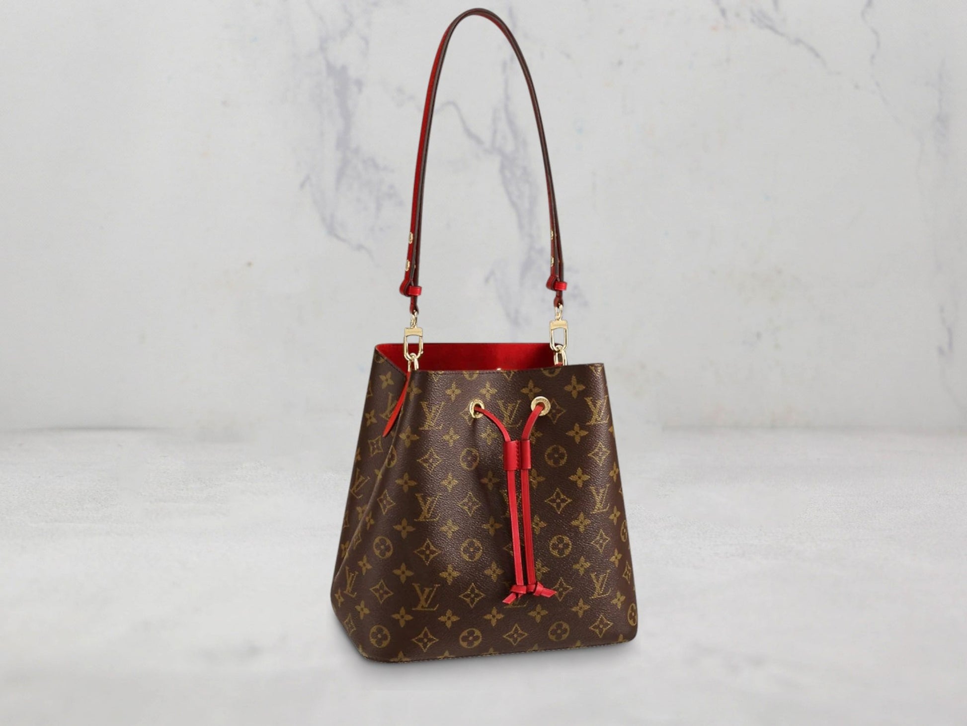Louis Vuitton &#8211; SAC Néonoé - Jaune - Toile Damier