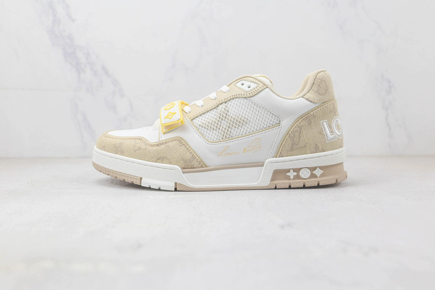 Louis Vuitton Trainer Monogram Denim - Beige