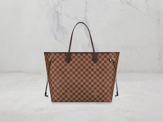 Louis Vuitton &#8211; SAC Neverfull Grand - Damier Ebène - Rouge