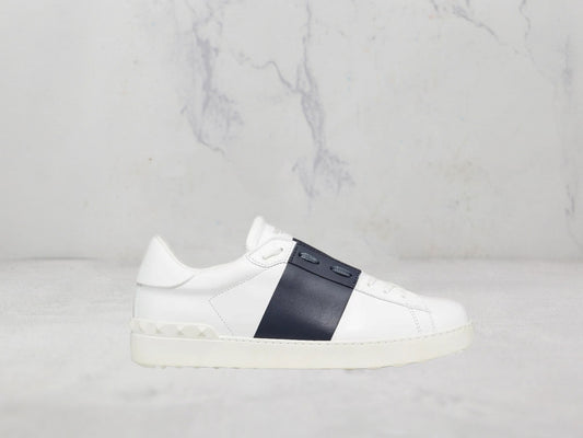 Valentino Garavani Sneakers Open - Blanc / Bleu Marine
