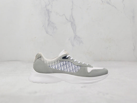 Sneaker Dior B25 RUNNER Suède - Blanc / Gris