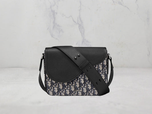 MINI SAC BESACE SADDLE Toile jacquard Dior Oblique