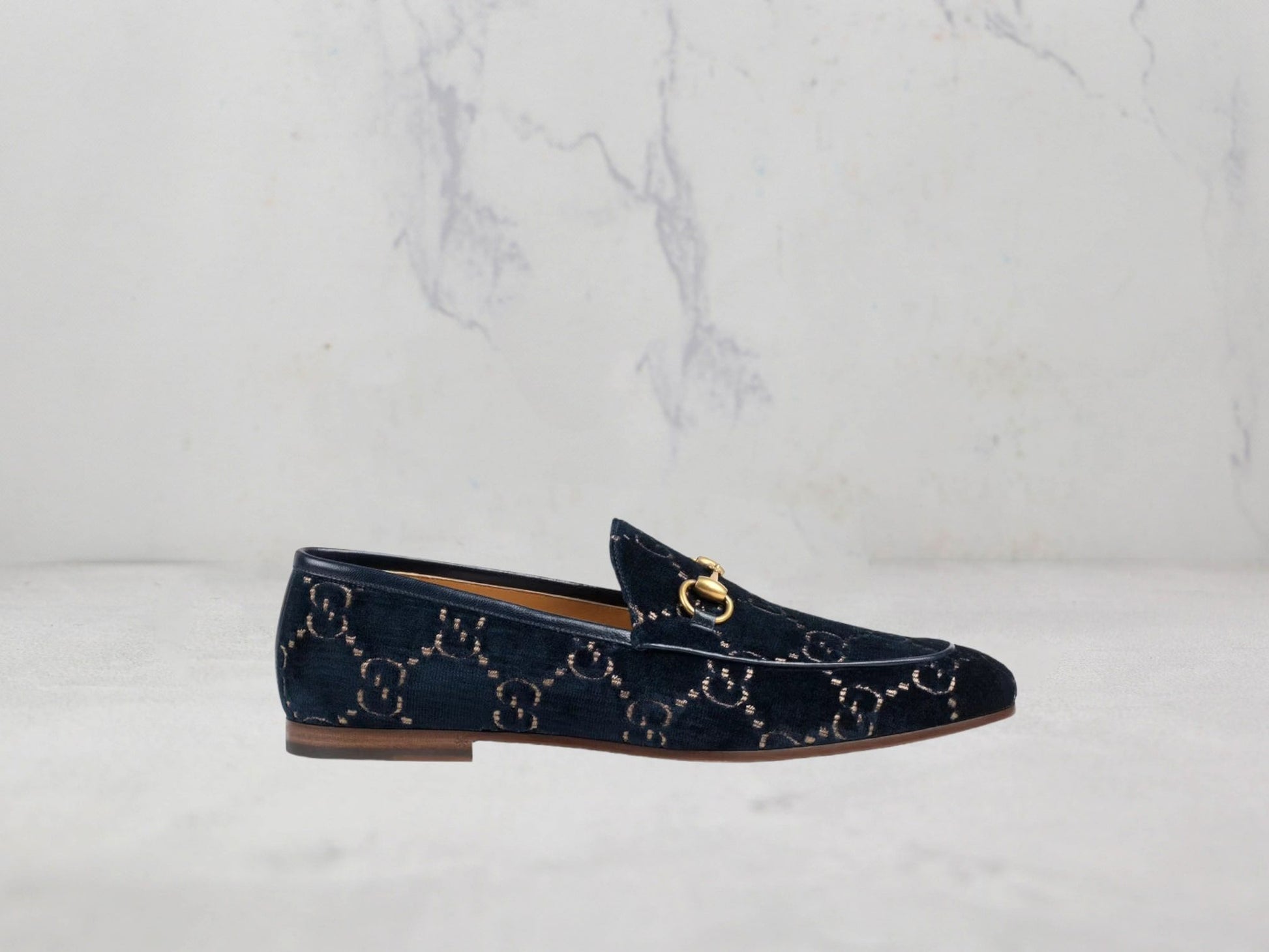 Mocassins Gucci Jordaan GG - Bleu