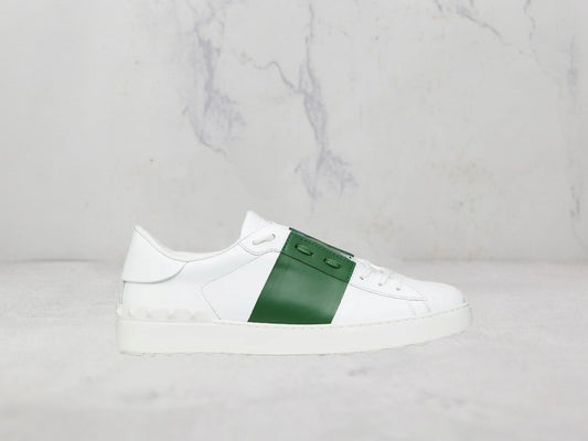 Valentino Garavani Sneakers Open - Blanc / Vert