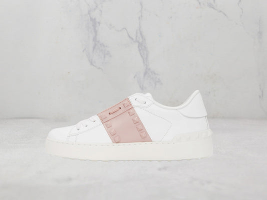 Valentino Garavani Sneakers Open - Blanc / Rose