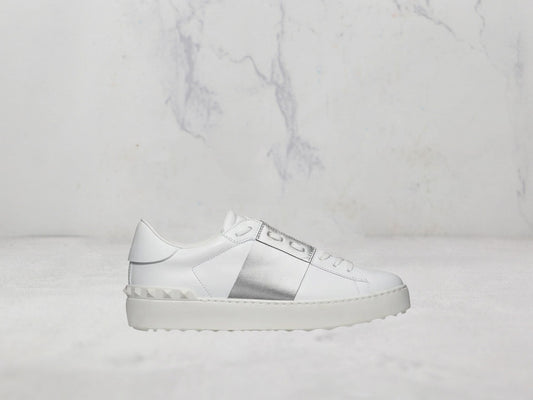 Valentino Garavani Sneakers Open - Blanc / Gris