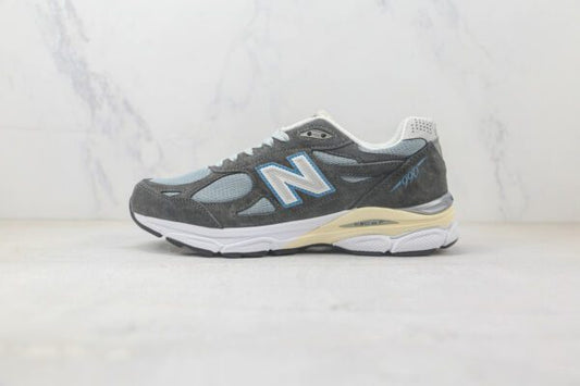 New Balance 990v3 - Blanc / Gris / Bleu