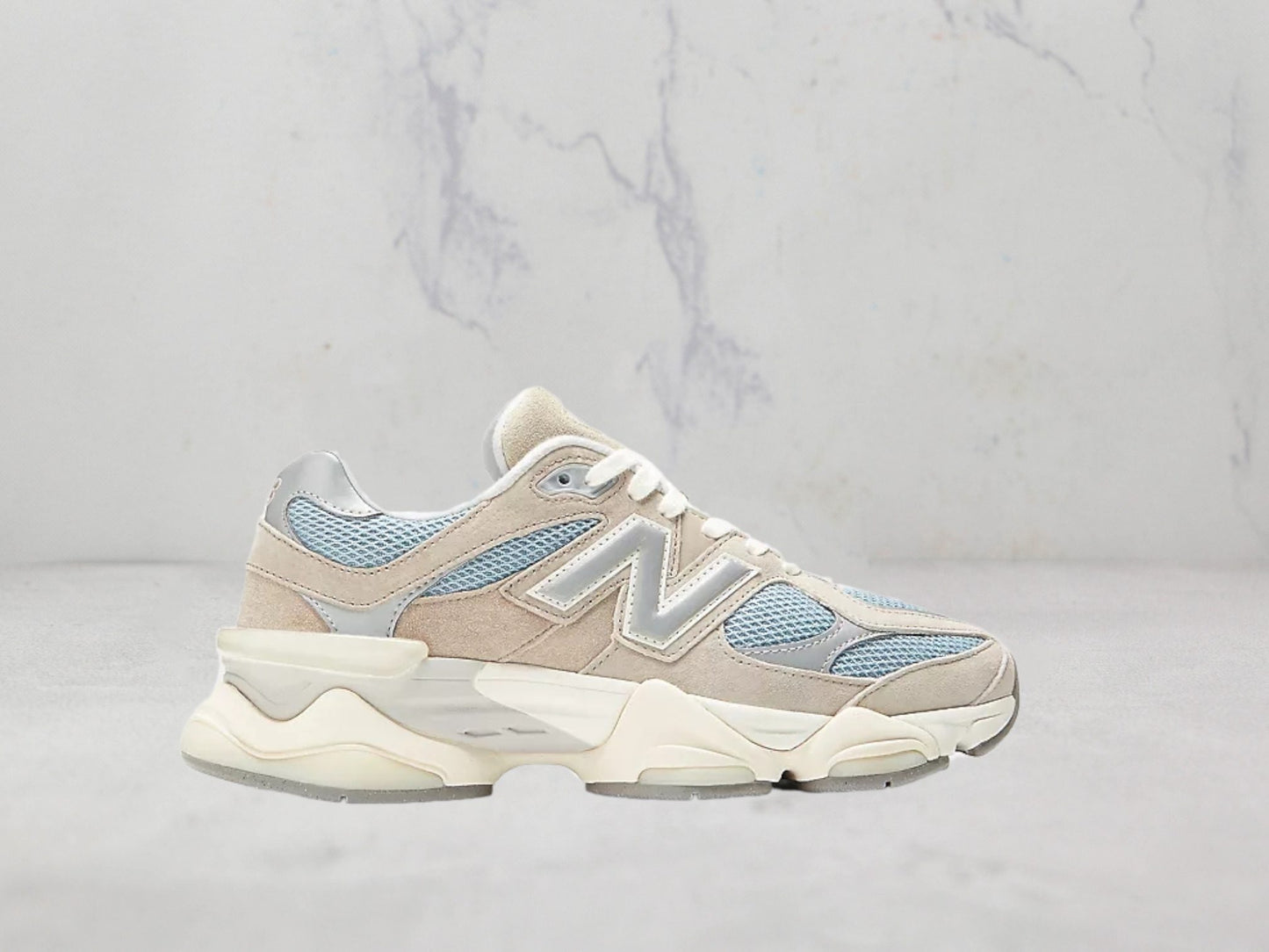 New Balance 9060 - Beige / Blanc / bleu