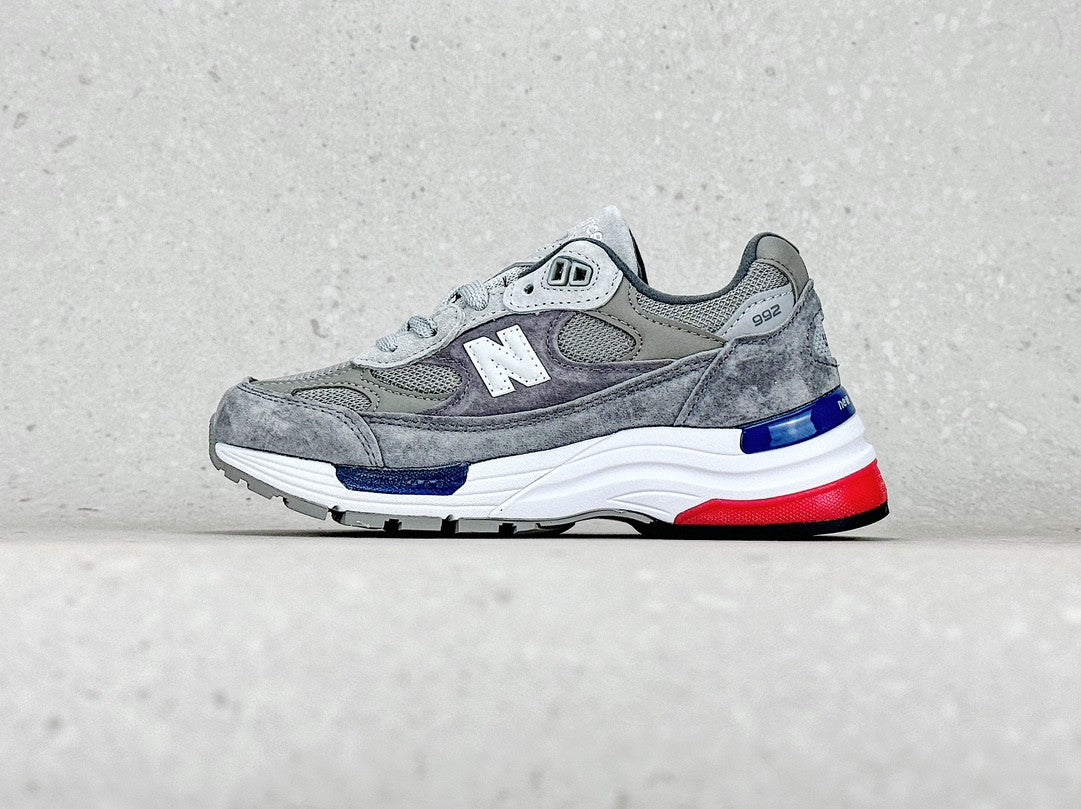 New Balance 992 - Blanc / Gris / Bleu