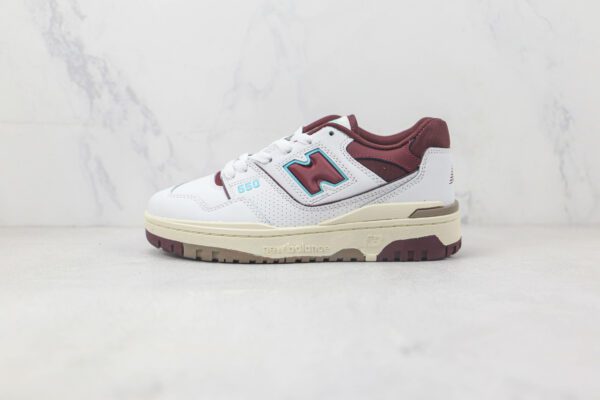 New Balance 550 - Blanc / Bordeaux