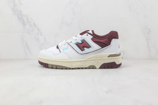 New Balance 550 - Blanc / Bordeaux