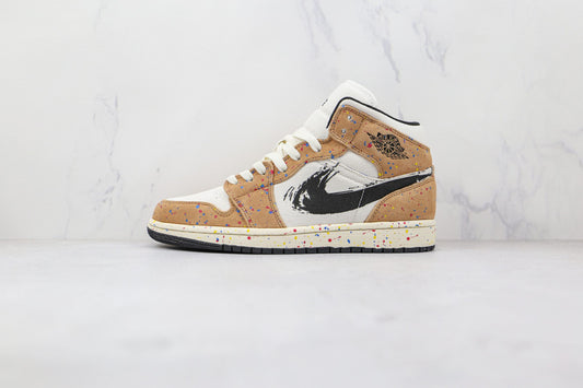 Jordan 1 Mid SE Brushstroke - 